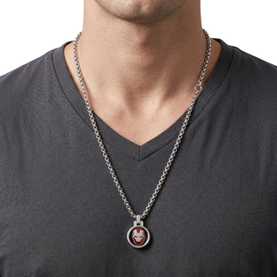 Collana Iron Man Maschera con Smalto - Marvel - VitaMea - C601053L-M.CS - Collana -