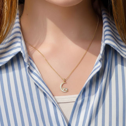 Collana Luna Topolino e Minnie - Disney - VitaMea - CS00031QZWL-P.CS - Collana - 