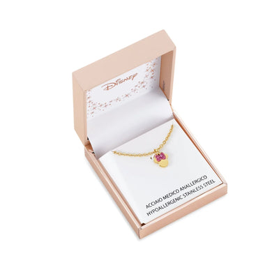 Collana Minnie con Fiocco Rosa - Oro - VitaMea