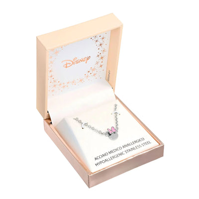 Collana Minnie Mouse - Smalto Rosa - VitaMea