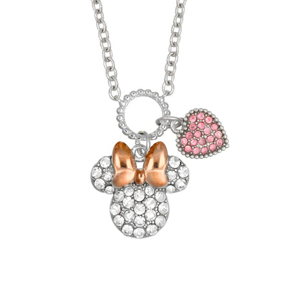 Collana Minnie Mouse Pavé con Charm Cuore - Disney - VitaMea - NF00926TRML-16.CS - Collana -