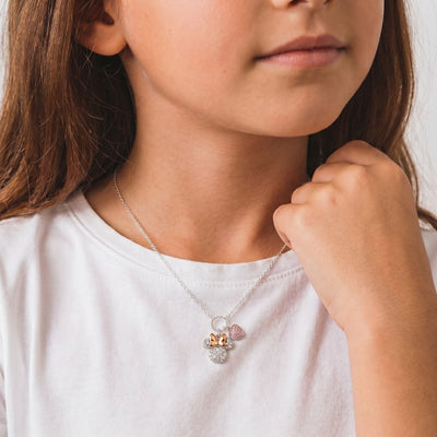 Collana Minnie Mouse Pavé con Charm Cuore - Disney - VitaMea - NF00926TRML-16.CS - Collana -