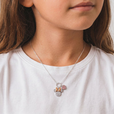 Collana Minnie Mouse Pavé con Charm Cuore - Disney - VitaMea - NF00926TRML-16.CS - Collana -