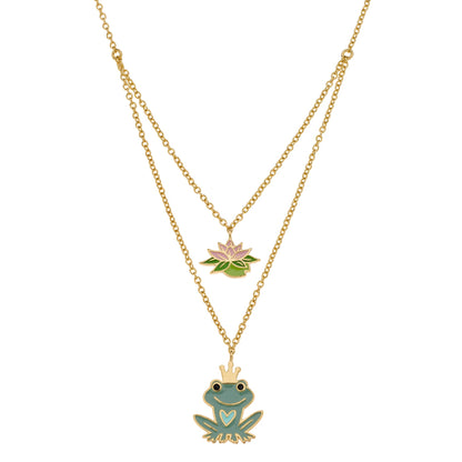 Collana Ranocchio & Fiore di Loto - VitaMea - NS00047YZCL - 157 - Collana - 
