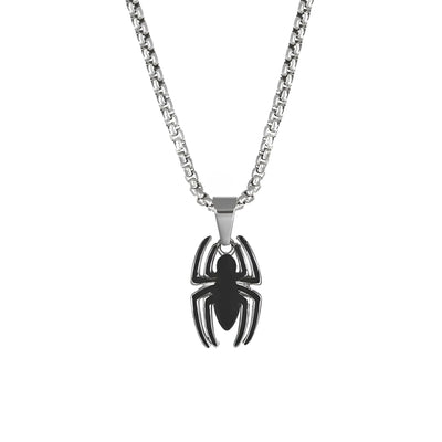 Collana Spider Man - Smalto Nero - VitaMea