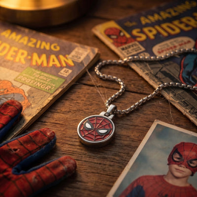 Collana Spider-Man Maschera con Smalto - Marvel - VitaMea - C601046L-M.CS - Collana -
