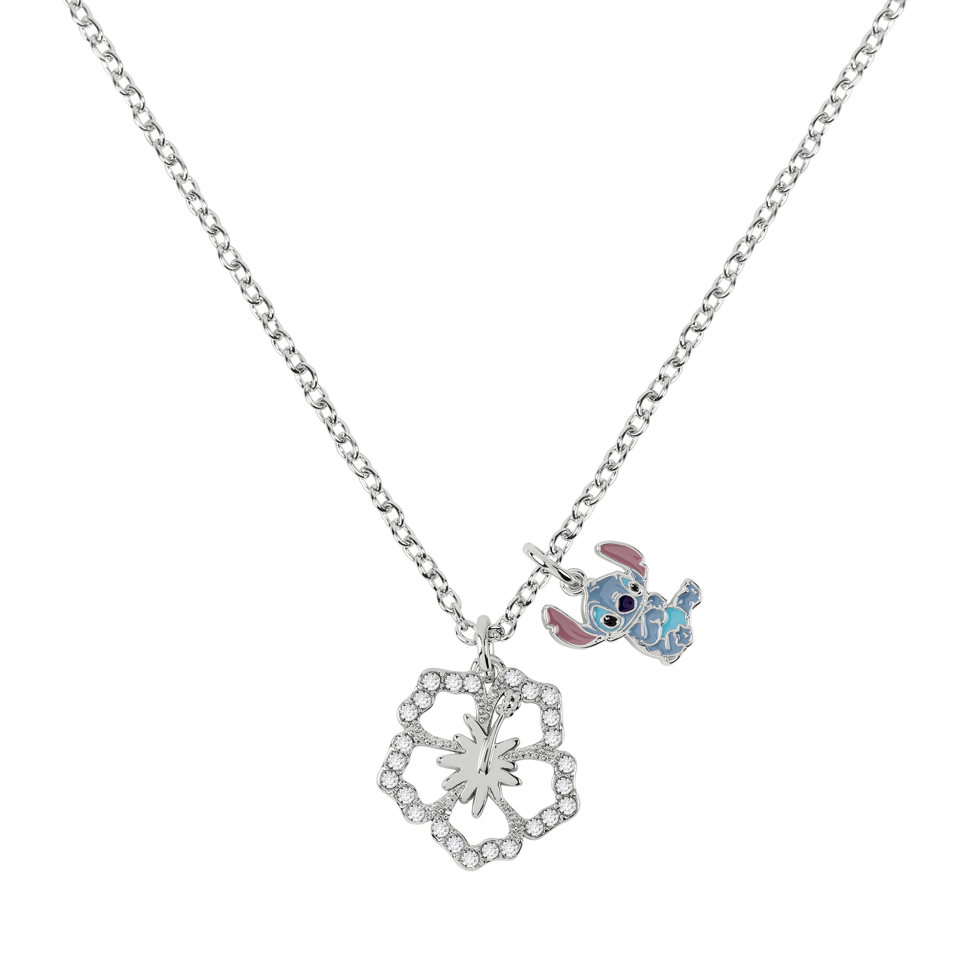 Collana Stitch e Fiore Hibiscus - VitaMea - NF00712RL - 16.CS - Collana - 