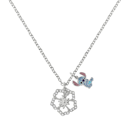 Collana Stitch e Fiore Hibiscus - VitaMea - NF00712RL - 16.CS - Collana - 