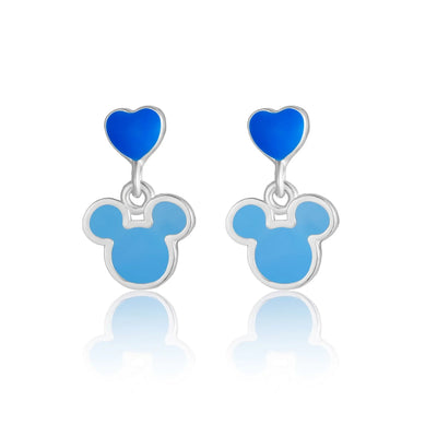 Orecchini Mickey - Baby - Smalto Celeste - VitaMea