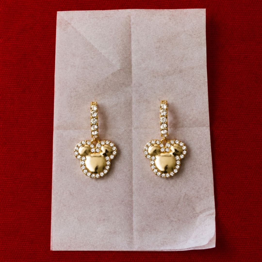 Orecchini Mickey Mouse Cerchio con Cristalli - Disney - VitaMea - EF01499YRWL.CS - Orecchini -