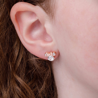 Orecchini Minnie Mouse con Cristalli Rose Gold - Disney - VitaMea - EF00469PAPRL.CS - Orecchini -