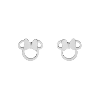 Orecchini Minnie - Argento Bow Silhouette - design cavo - VitaMea