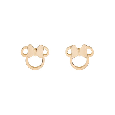 Orecchini Minnie - Oro bow silhouette - design cavo - VitaMea