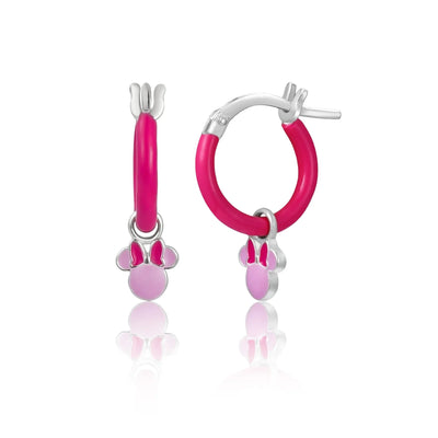 Orecchini Minnie Rosa - Baby - Argento e Fucsia - VitaMea