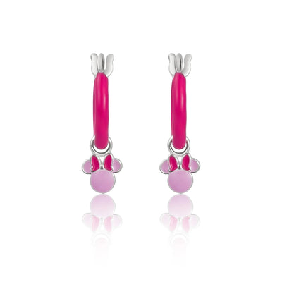 Orecchini Minnie Rosa - Baby - Argento e Fucsia - VitaMea
