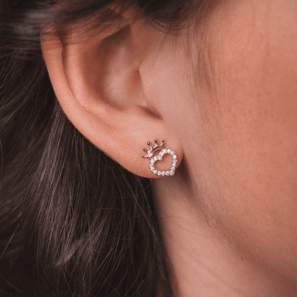 Orecchino Cuore e Corona - VitaMea - ES00005TZWL.CS - Orecchini - 