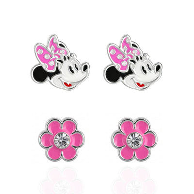 Set 2 Paia Orecchini Minnie Mouse con Smalto - Disney - VitaMea - SF00663SRWL.CS - Orecchini -