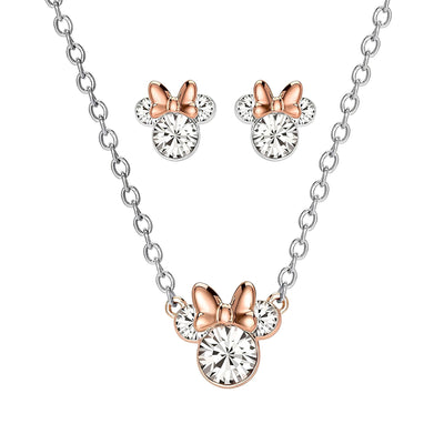 Set Collana e Orecchini Minnie Mouse con Cristalli - Disney - VitaMea - SF00155TRWL.CS - Set -