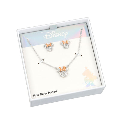 Set Collana e Orecchini Minnie Mouse Pavé Rose Gold - Disney - VitaMea - SF00893SZWL.CS - Set -