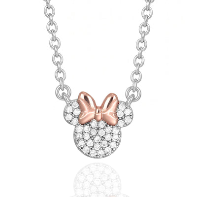 Set Collana e Orecchini Minnie Mouse Pavé Rose Gold - Disney - VitaMea - SF00893SZWL.CS - Set -