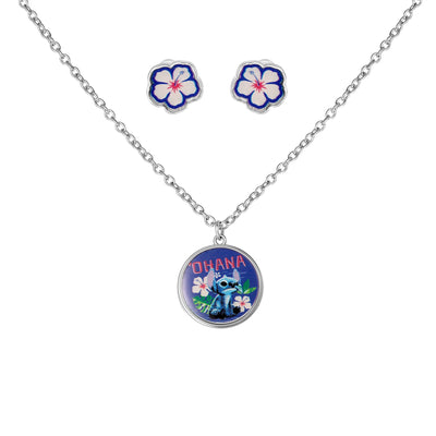 Set Collana e Orecchini Stitch - Disney - VitaMea - SH01515RL.CS - Collana - 