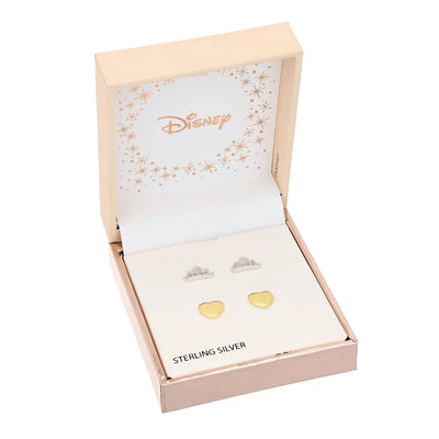 Set Orecchini Corona di Cenerentola - Argento, Oro - VitaMea