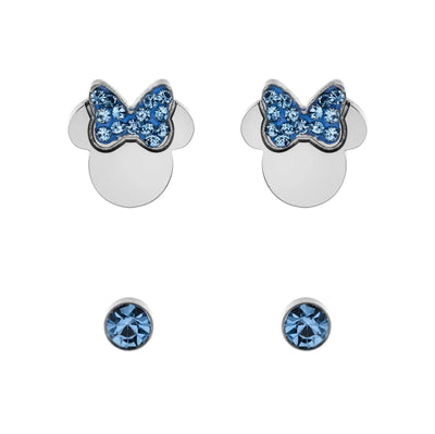 Set Orecchini Minnie Blue Silver - VitaMea